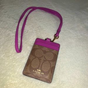 Coach lanyard with ID case